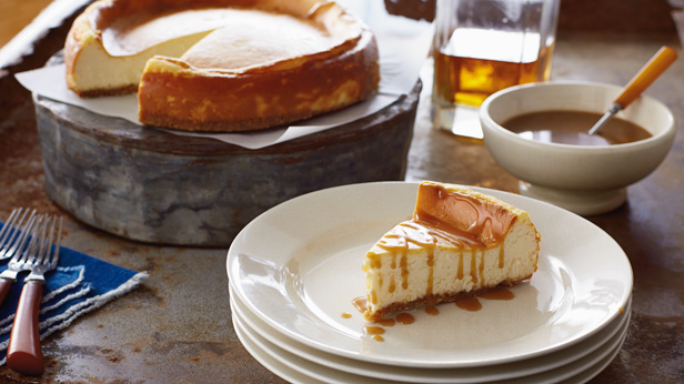 Father’s Day Desserts: Cheesecake with Honey Bourbon Sauce #MyHallmark #MyHallmarkIdeas