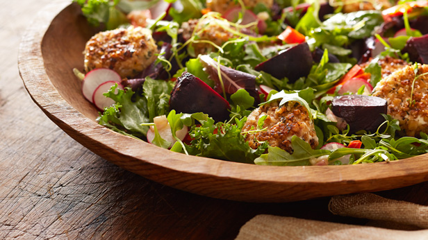 Fresh-from-the-Garden Fall Harvest Recipes: Roasted Beet and Goat Cheese Salad #Hallmark #HallmarkIdeas