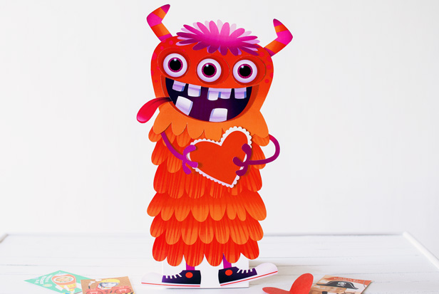 DIY Valentine Box: Googly Eyes Monster #MyHallmark #MyHallmarkIdeas