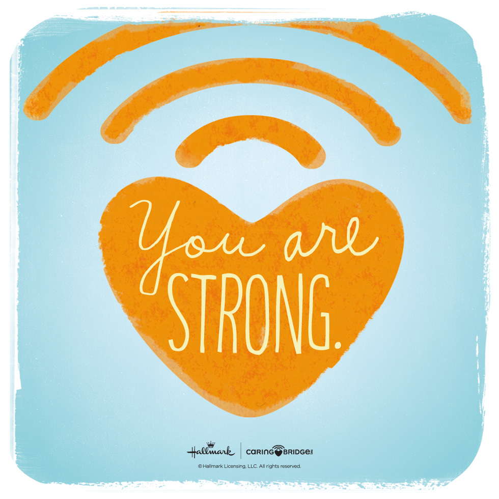 CarePosts: Shareable Words of Encouragement—You are strong. @hallmarkstores @hallmarkstoresIdeas