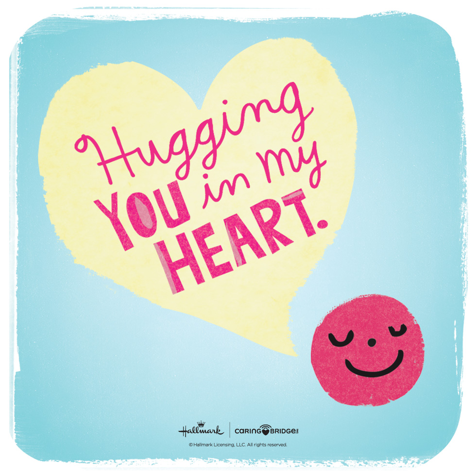 CarePosts: Shareable Words of Encouragement—Hugging you in my heart. @hallmarkstores @hallmarkstoresIdeas