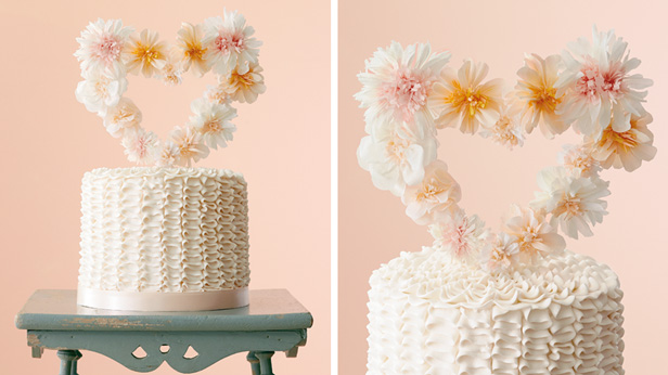 8 DIY Wedding Cake Toppers: Hearts and Flowers #MyHallmark #MyHallmarkIdeas