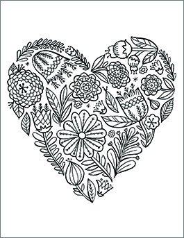 valentine day print out coloring pages - photo #35