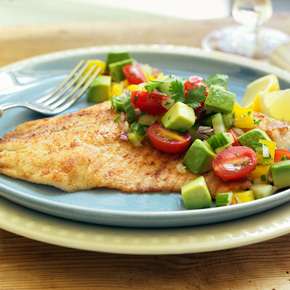 Avocado Recipes: Broiled Fish with Avocado Salsa #MyHallmark #MyHallmarkIdeas