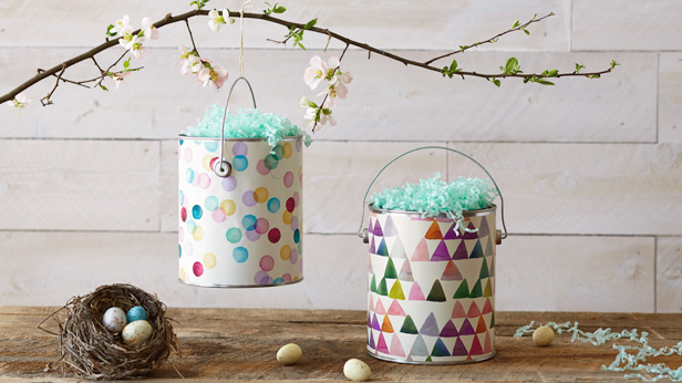 DIY Easter Basket Ideas: Easter Wrap Can-Can #MyHallmark #MyHallmarkIdeas