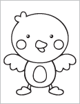 Free Printable Easter Coloring Pages: Cheerful Chick