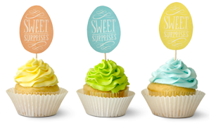 Easter Craft Ideas: Cupcake Pick Printables #MyHallmark #MyHallmarkIdeas
