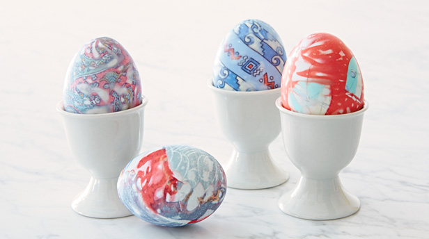 Easter egg ideas: Silk-wrapped #MyHallmark #MyHallmarkIdeas