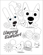 hoops&yoyo™ Easter Printables: Easter Coloring Page
