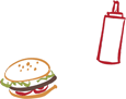 Burger recipe graphics