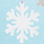 How to make paper snowflakes: starburst snowflake pattern #MyHallmark #MyHallmarkIdeas