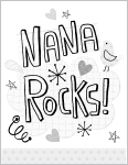 Free Printable Mother’s Day Coloring Pages: Nana Rocks #MyHallmark #MyHallmarkIdeas