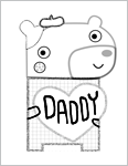 Free Printable Father’s Day Coloring Pages: Dad's Artistic Kid #MyHallmark #MyHallmarkIdeas