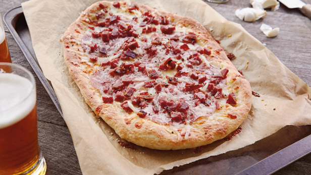 Grilled Pizza Recipes: Salami, Sausage & Bacon #MyHallmark #MyHallmarkIdeas