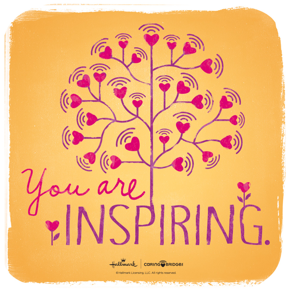CarePosts: Shareable Words of Encouragement—You are inspiring. @hallmarkstores @hallmarkstoresIdeas