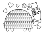 Free Printable Valentine's Day Coloring Pages: Turtle Love #MyHallmark #MyHallmarkIdeas