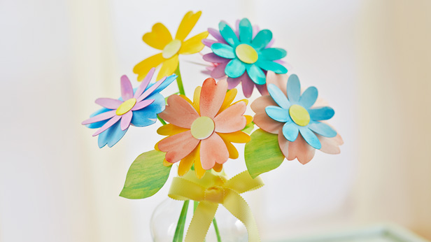 Get Well Gift Ideas: Fresh-cut Paper Flower Craft #MyHallmark #MyHallmarkIdeas