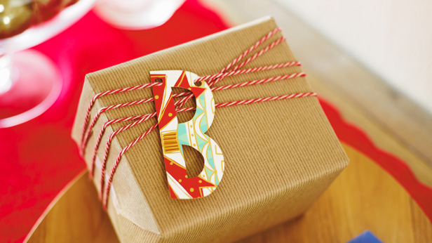 Christmas Craft Ideas: Initial Gift Tags #MyHallmark #MyHallmarkIdeas