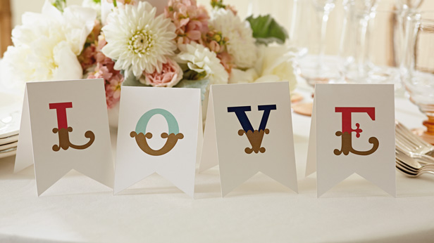 DIY Wedding Reception Decorations: Place Setting Printables #MyHallmark #MyHallmarkIdeas