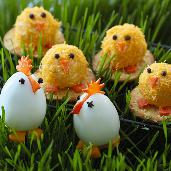 Easter Recipes: Cheesy Chicks & Hard-boiled Hens #MyHallmark #MyHallmarkIdeas
