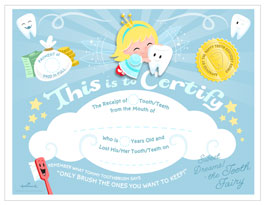 tooth fairy certificate