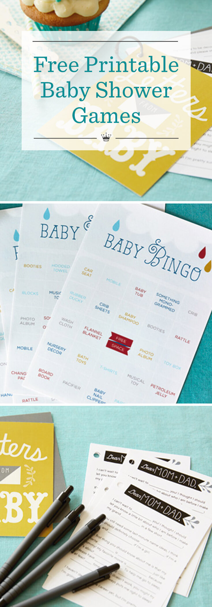 Free baby shower bingo cards to print out