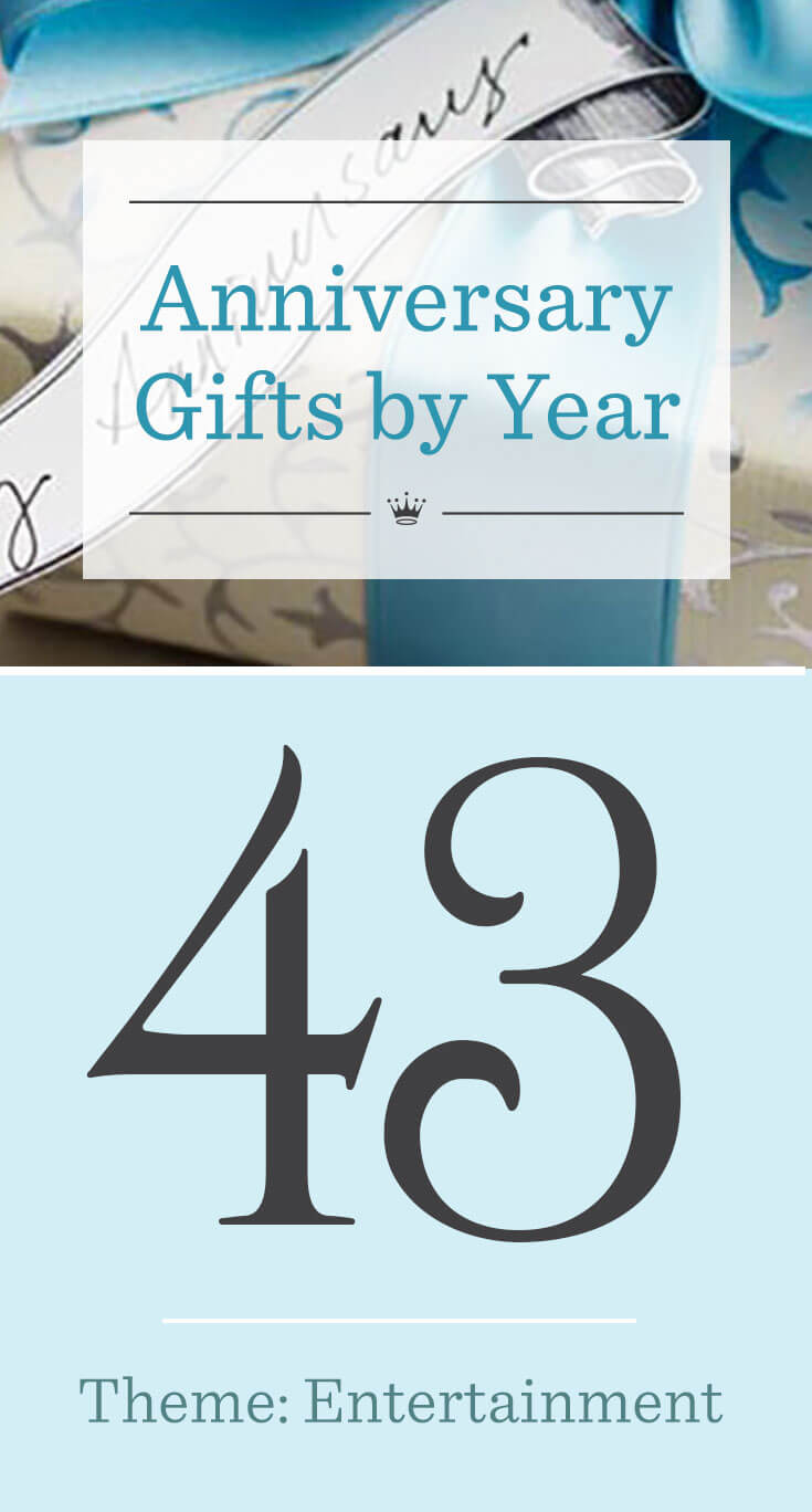 43rd anniversary gifts for parents