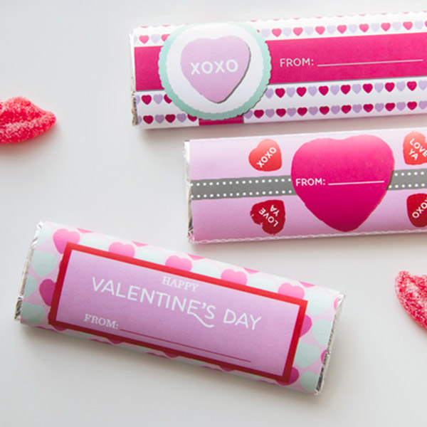 Printable valentines wrap 
