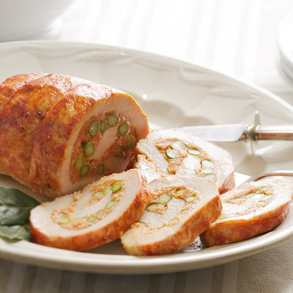 Tomato-Glazed Stuffed Pork Loin Recipe