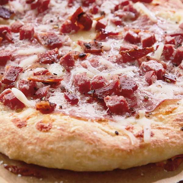 Salami, Sausage and Bacon Grilled Pizza Recipe