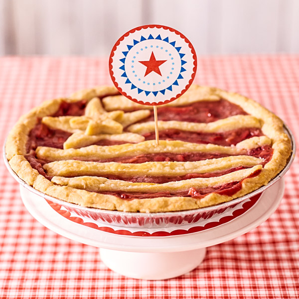 Stars-and-Stripes Strawberry Pie Recipe