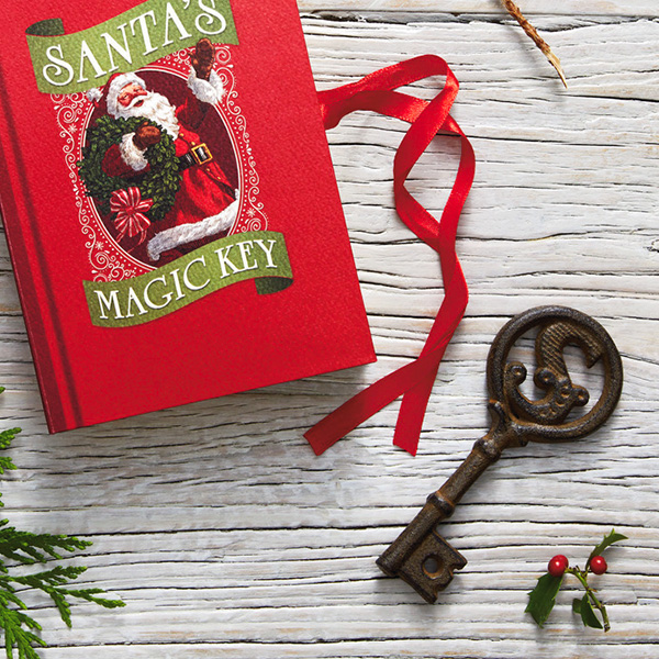 Personalized Santa Key Christmas Gifts Christmas Eve Box Filler Daughter Gift, Santas Magic Key
