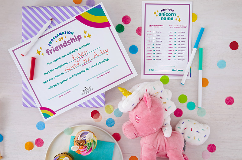 Promotional Gifts Unicorn Birthday Party Business Cards Birthday Party Favors Marketing Gifts Unicorn Accessoires Haaraccessoires Strikken & Elastiekjes Unicorn Birthday Unicorn Party 