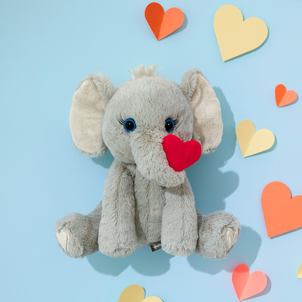 stuffed elephant valentines day