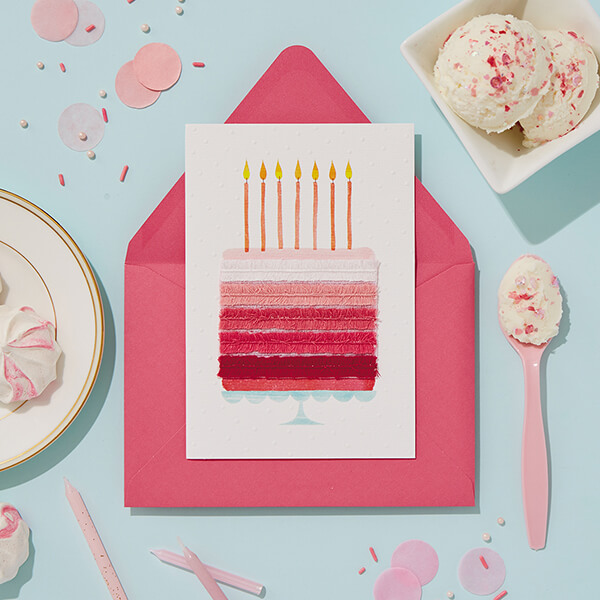 Greeting Card Blank Inside - Birthday Etc We Love Baking 
