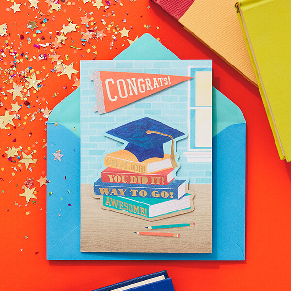 Congrats Card For Her Graduation Greeting Card Pretty Congratulations Card Congratulations On Your Graduation Card Congratulations Card