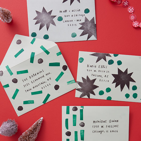 Holiday Mail Art: 5 Ways to Decorate Christmas Card Envelopes ...