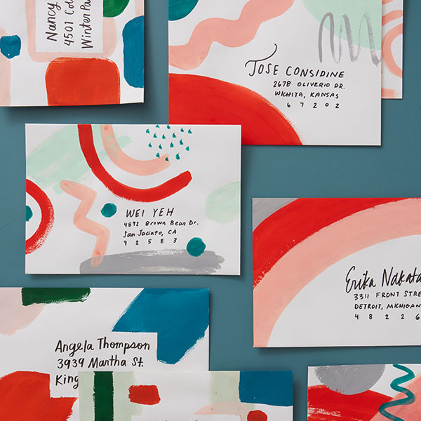 Holiday Mail Art: 5 Ways to Decorate Christmas Card Envelopes