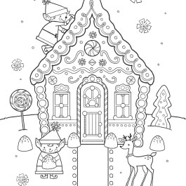  ColorIt Home for the Holidays, Christmas Coloring Book
