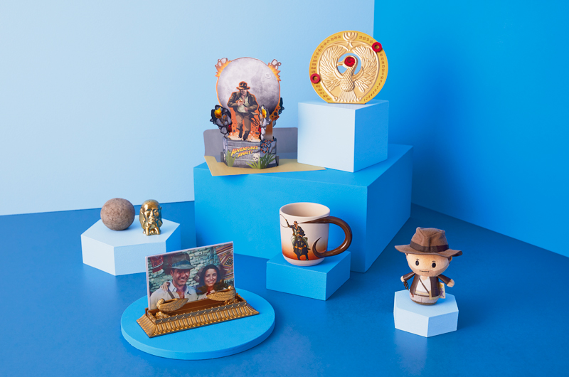 Any parent who's ever wanted to explore the world will probably love these Indiana Jones gift ideas: A Temple of Doom-themed salt and pepper shaker set; an ornate photo frame; a lasso-handle mug; an Indiana Jones itty bittys; a golden perpetual calendar; and a pop-up Indiana Jones card.