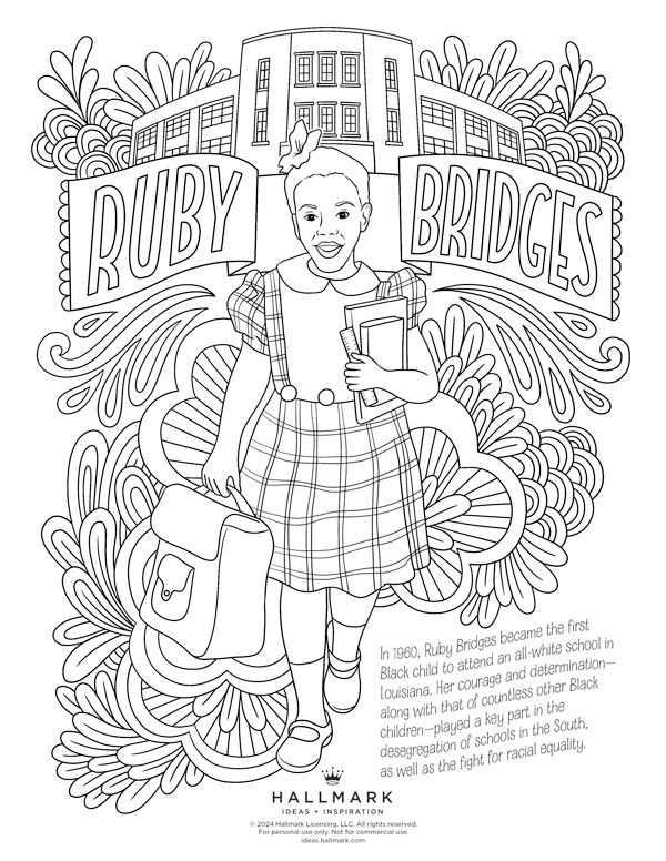 Black Girl Printable Coloring Page for Black Boy Coloring 