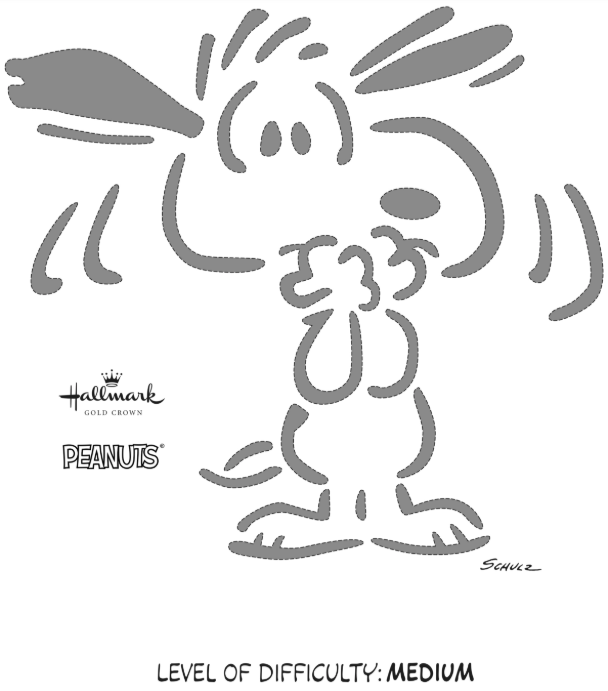 Carving Printable Snoopy Stencil Pattern Stencils