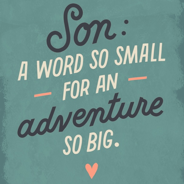 A sentiment that reads, 