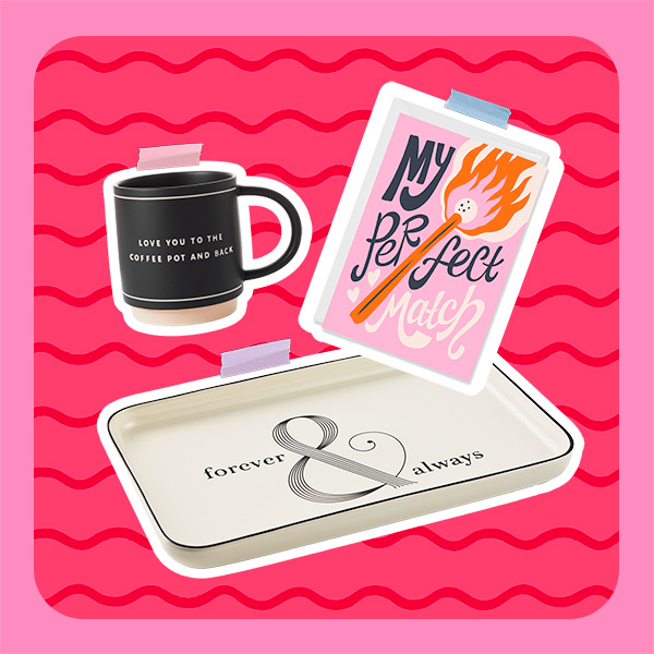 A trio of Valentine's Day gifts for different men in your life, including a mug that reads, 