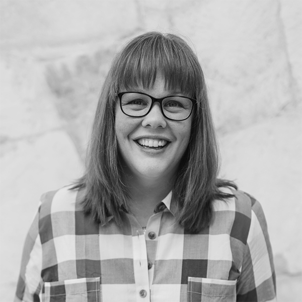 A black and white portrait of DaySpring contributing author Anna Rendell.