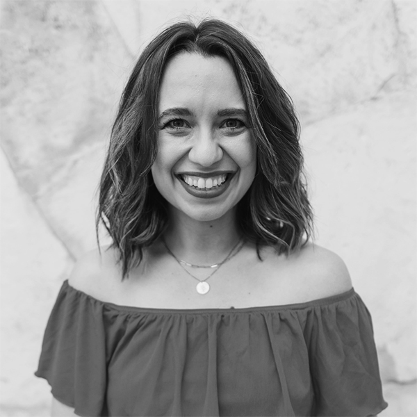 A black and white portrait of DaySpring contributing author Kayla Craig.