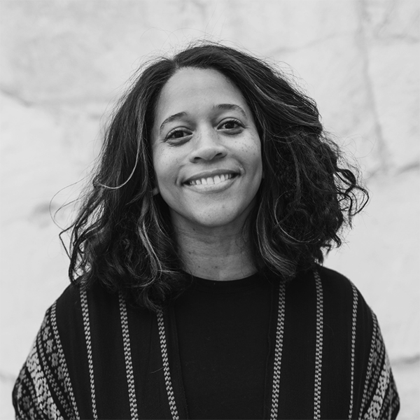 A black and white portrait of DaySpring contributing author Rachel Kang.