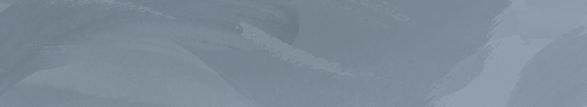 A slate blue header image with tonal blue washes flowing across it.