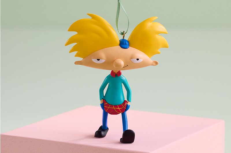 A Keepsake Ornament featuring the character Arnold from the Nickelodeon animated TV show, 