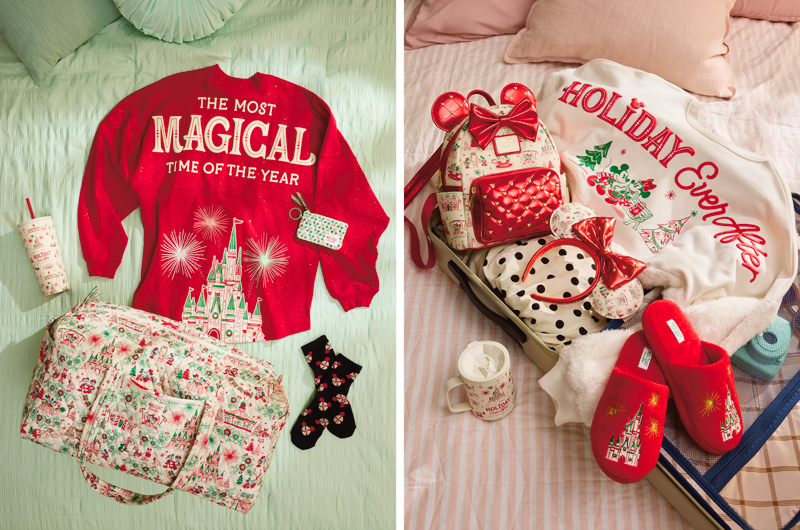 A side-by-side image of two collections of gift products inspired by the new Hallmark Channel movie, 